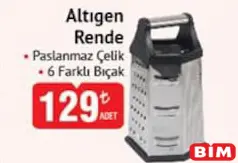 ALTIGEN RENDE fiyat ve kampanya bilgisi